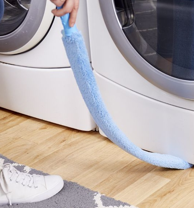 Lång och platt Dammvippa, Böjbar, CLEANING & DUSTING WAND, 7,5 x H 74 cm, Blå i gruppen Förvaring / Städförvaring och sopsortering / Städtrasor och borstar hos SmartaSaker.se (41951)