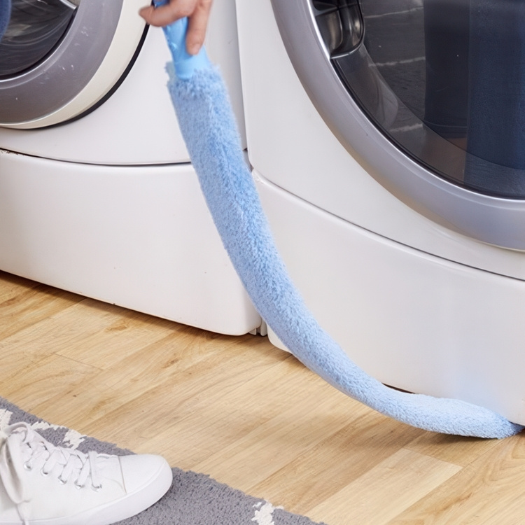 Lång och platt Dammvippa, Böjbar, CLEANING & DUSTING WAND, 7,5 x H 74 cm, Blå i gruppen Förvaring / Städförvaring och sopsortering / Städtrasor och borstar hos SmartaSaker.se (41951)