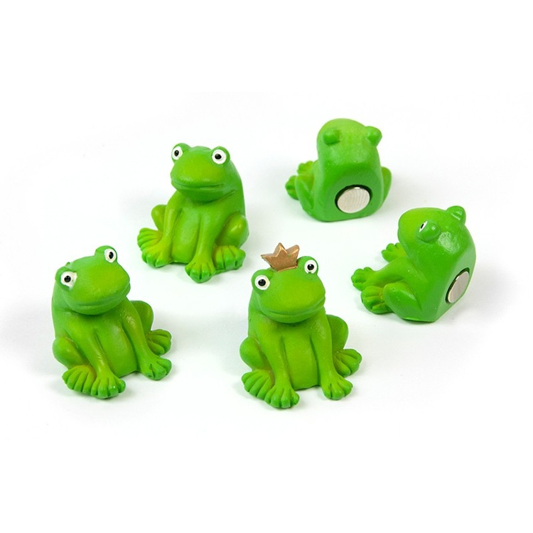 Magneter grodor, 5 st, FROG, Gröna i gruppen Förvaring / Magneter och självhäftande hos SmartaSaker.se (41970)