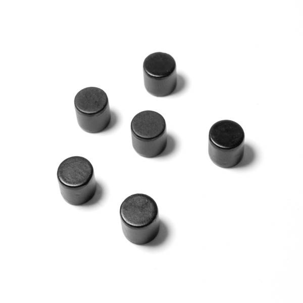Magneter superstarka, 6 st, BOLT BLACK, Ø 0,8 x H 9,8 cm, Svarta i gruppen Förvaring / Magneter och självhäftande / Starka magneter hos SmartaSaker.se (42002)