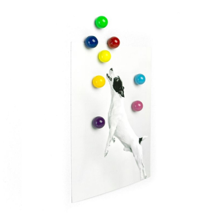 Magneter, 8 st, RAINBALL, Ø 1,1 cm, Glada färger i gruppen Förvaring / Magneter och självhäftande hos SmartaSaker.se (42007)