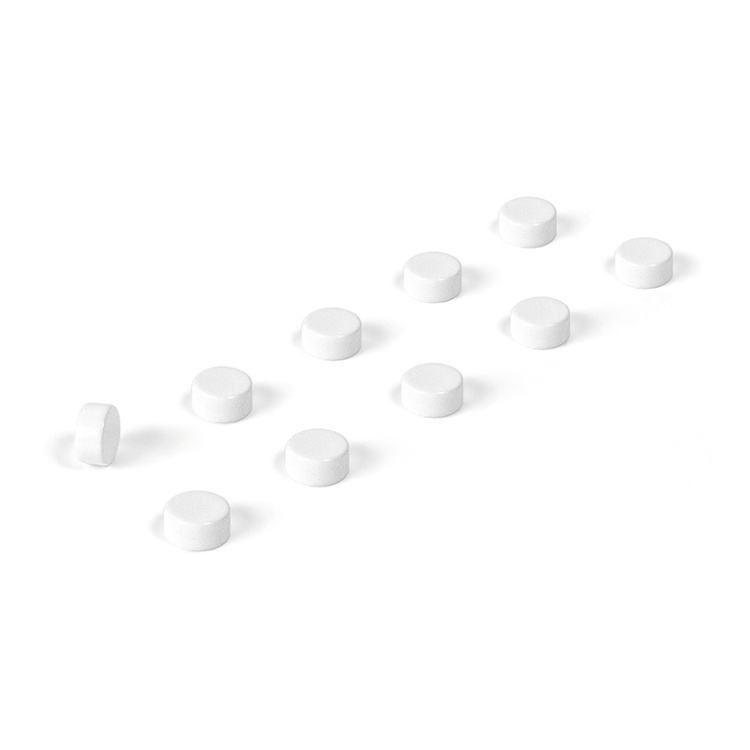 Magneter, mini, starka, 10 st, STEELY WHITE, Ø 0,6 x 0,3 cm, Vit i gruppen Förvaring / Magneter och självhäftande / Starka magneter hos SmartaSaker.se (42027)
