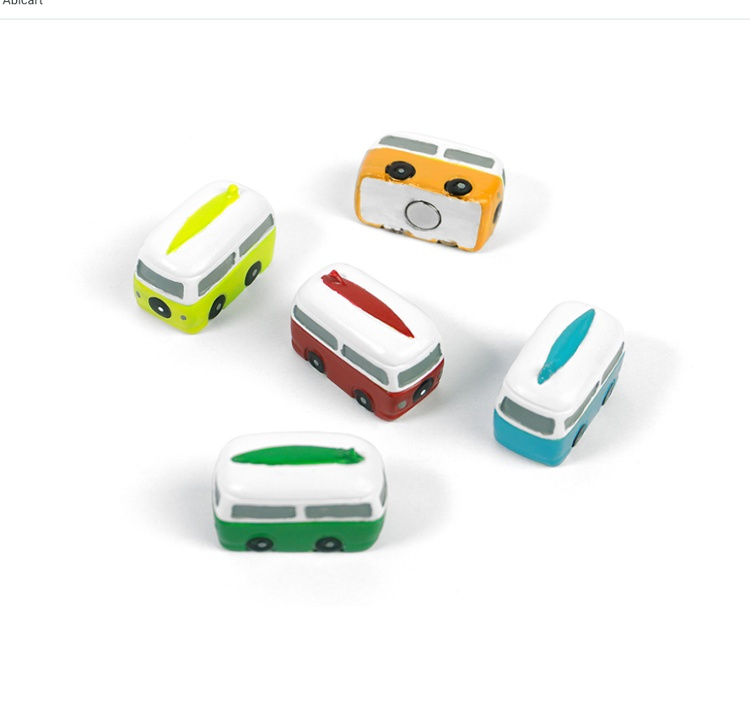 Magneter, Minibussar, 5 st, CAMPER, Blandade färger i gruppen Förvaring / Magneter och självhäftande hos SmartaSaker.se (42028)