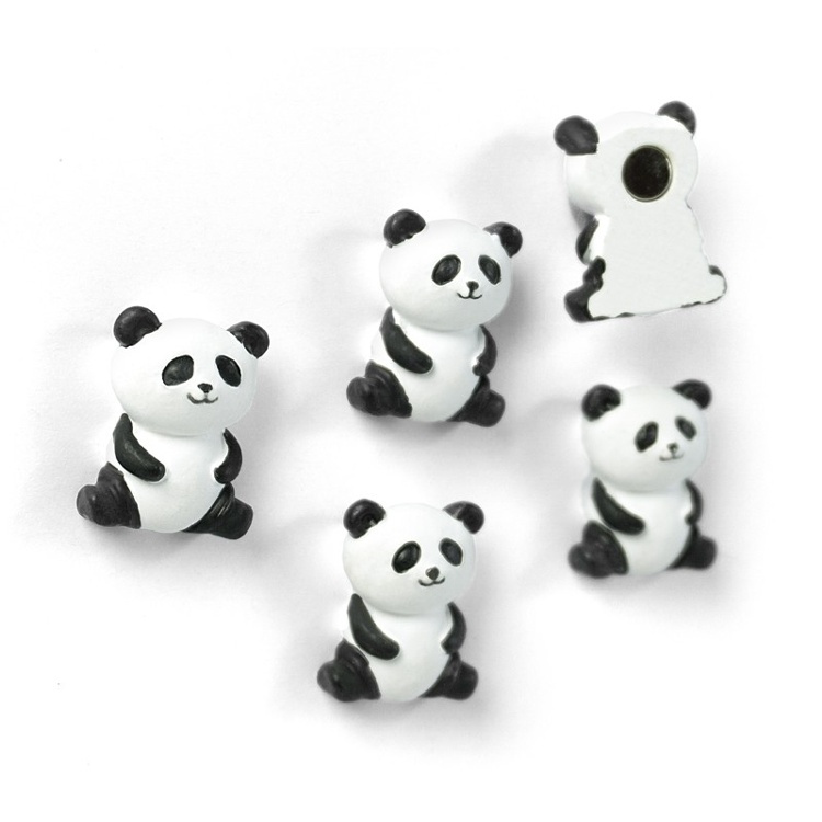 Magneter, PANDA, 5st, Svart / vit i gruppen Förvaring / Magneter och självhäftande hos SmartaSaker.se (42030)