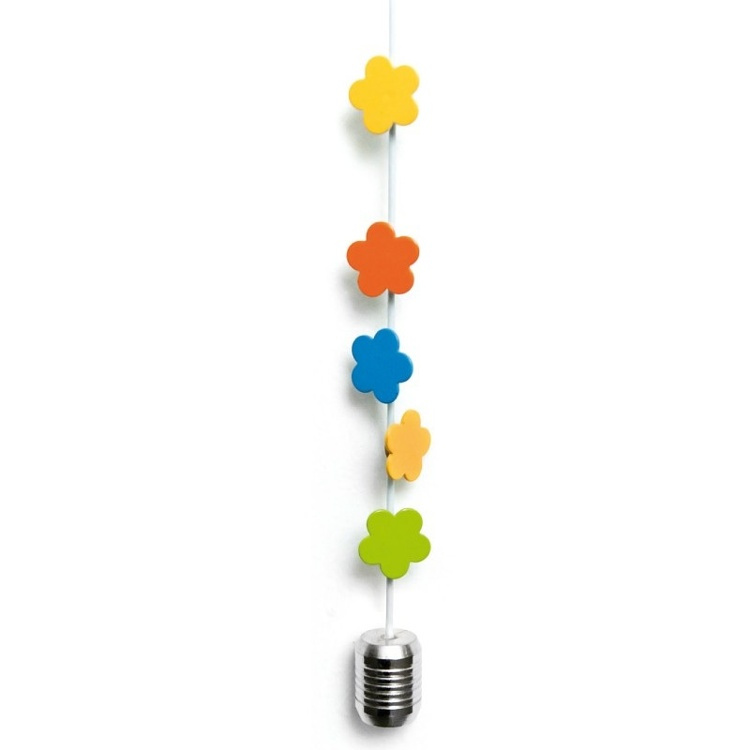 Magnetisk Korthållare, små blommor, FLOWERS, H150 cm, Färgglada blommor i gruppen Förvaring / Magneter och självhäftande / Magnetförvaring hos SmartaSaker.se (42053)