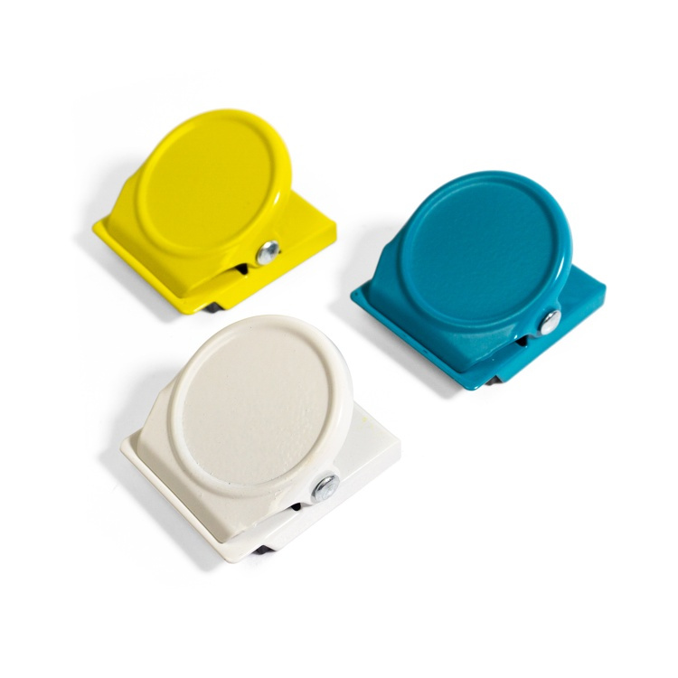 Magnetklämmor, 3 st, COLOR CLIP, 3 x 2,3 x H 3,5 cm, Mix i gruppen Förvaring / Magneter och självhäftande / Magnetförvaring hos SmartaSaker.se (42079)
