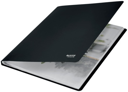 Mapp med 20 plastfickor, A4, LEITZ RECYCLE, 23 x H 31 cm, Svart i gruppen Förvaring / Kontorsmaterial hos SmartaSaker.se (42102)