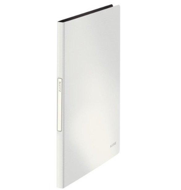Mapp med 20 plastfickor, A4, LEITZ STYLE, 23 x 1,3 x H 31 cm, Vit i gruppen Förvaring / Kontorsmaterial hos SmartaSaker.se (42103)