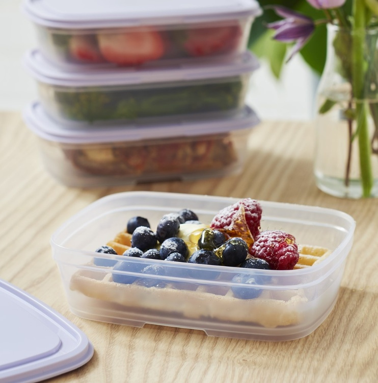 Matlåda, 0,5 L, SMARTSTORE FRESH, Transparent / Lila i gruppen Förvaring / Köksförvaring / Matlådor / SmartStore matlådor hos SmartaSaker.se (42139)