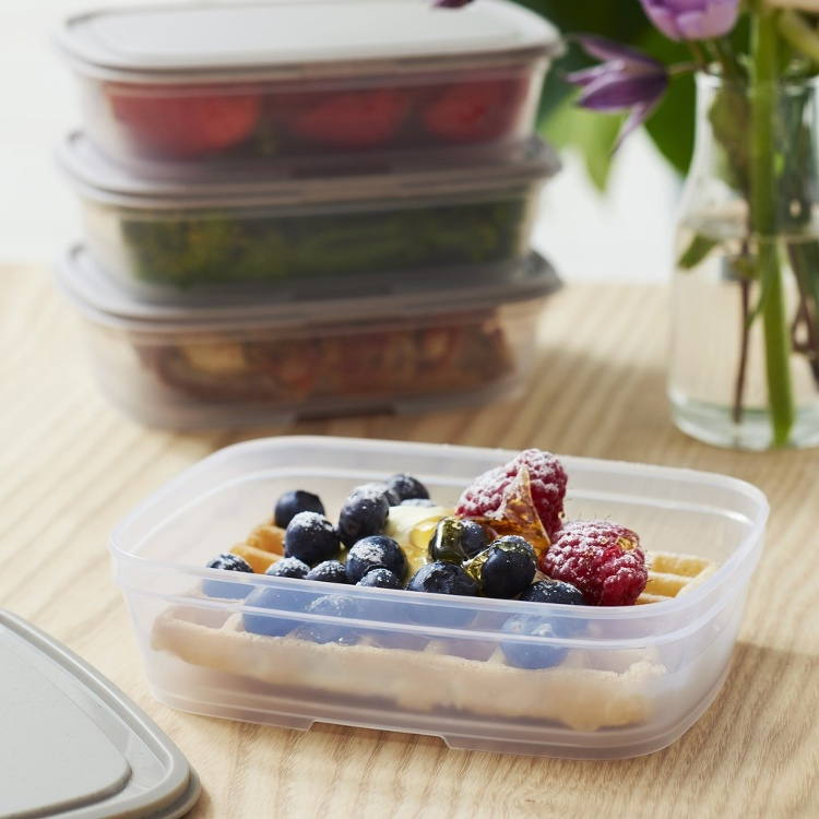 Matlåda, 0,5 L, SMARTSTORE SUSTAIN, Transparent / Earl grey i gruppen Förvaring / Köksförvaring / Matlådor / Plast hos SmartaSaker.se (42140)