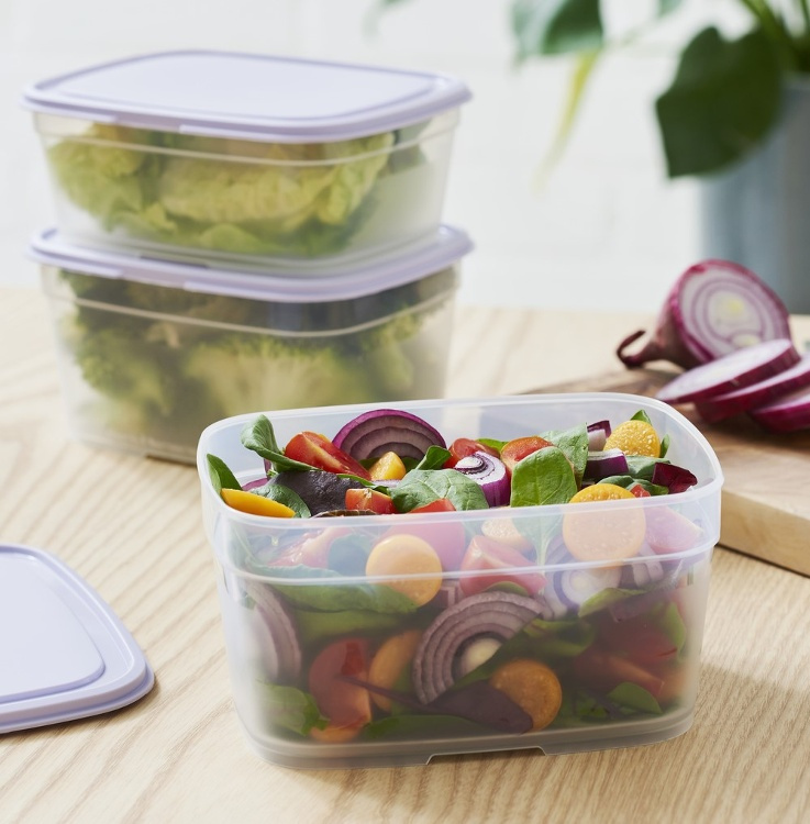 Matlåda, 1 L, SMARTSTORE FRESH, Transparent / Lila i gruppen Förvaring / Köksförvaring / Matlådor / SmartStore matlådor hos SmartaSaker.se (42146)