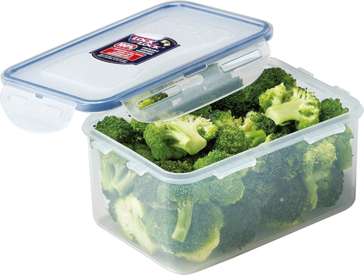 Matlåda, 1,1 L, LOCK & LOCK, 18 x 13 x H 9 cm, Klar / Blå i gruppen Förvaring / Köksförvaring / Matlådor / Plast hos SmartaSaker.se (42152)