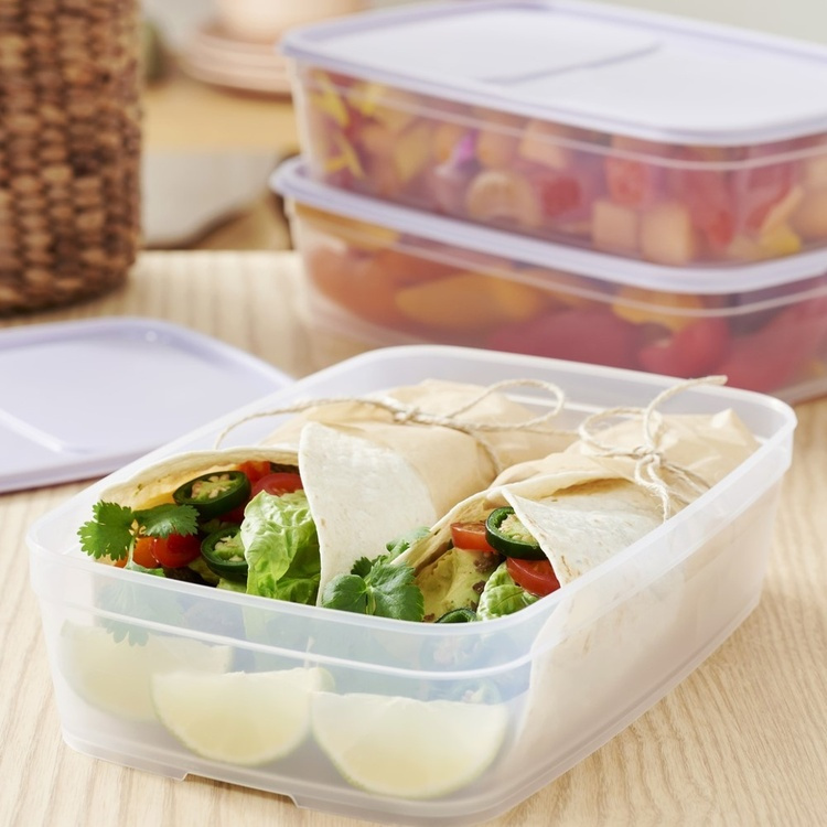 Matlåda, 1,6 L, SMARTSTORE FRESH, Transparent / Lila i gruppen Förvaring / Köksförvaring / Matlådor / Matlådor i plast hos SmartaSaker.se (42154)