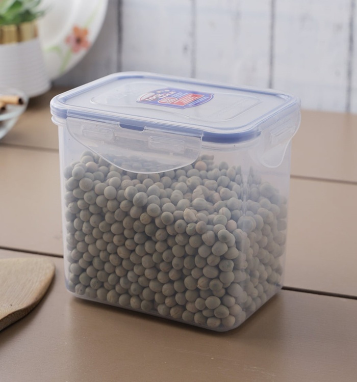 Matlåda, 850 ml, LOCK & LOCK, 13,7 x 10,4 x 12 cm, Klar / Blå i gruppen Förvaring / Köksförvaring / Matlådor / Plast hos SmartaSaker.se (42162)