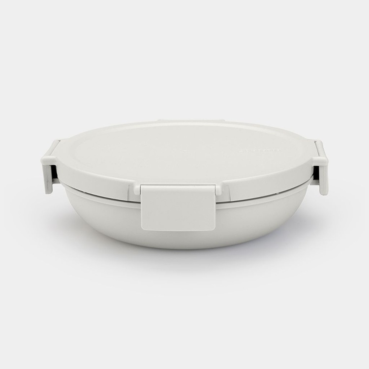 Matlåda, Rund, 1 L, BRABANTIA MAKE & TAKE LUNCH BOWL, Ø 21,5 x H 6 cm i gruppen Förvaring / Köksförvaring / Matlådor / Plast hos SmartaSaker.se (42180)