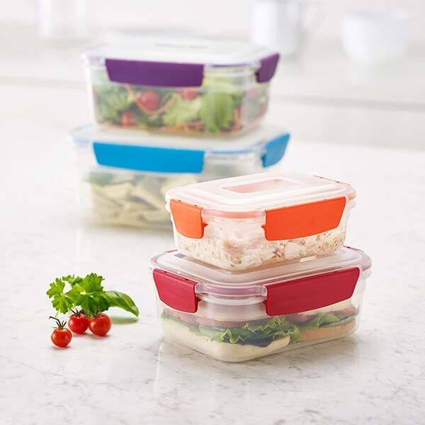Matlådor, Set med 4 st, NEST LOCK CONTAINERS, Large, Joseph Joseph, Mix i gruppen Förvaring / Köksförvaring / Matlådor hos SmartaSaker.se (42206)