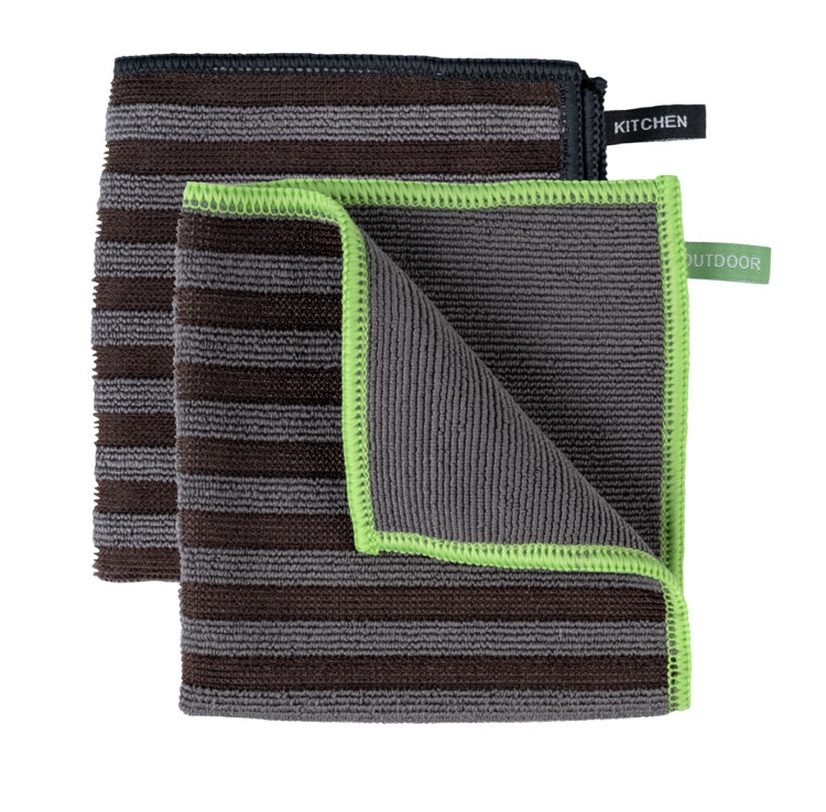 Microfiberdukar för grov smuts, 2 st, MIGRO, 30 x 30 cm, Svart i gruppen Förvaring / Städförvaring och sopsortering / Städtrasor och borstar hos SmartaSaker.se (42228)