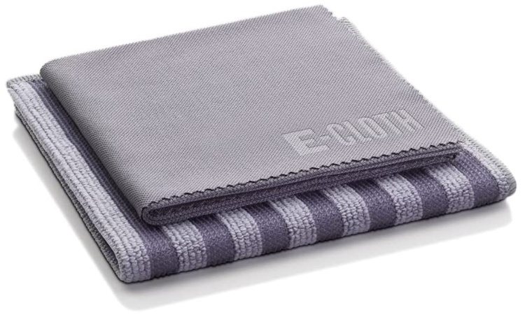 Mikrofiberdukar för rostfritt, 2 dukar, STAINLESS STEEL CLOTH SET, 32 x 32 cm, Grå i gruppen Förvaring / Städförvaring och sopsortering / Städtrasor och borstar hos SmartaSaker.se (42231)