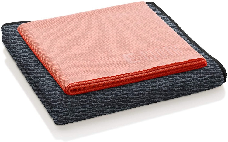 Mikrofiberdukar för ytor av sten, Set med 2, GRANITE & STONE, Svart / Orange i gruppen Förvaring / Städförvaring och sopsortering / Städtrasor och borstar hos SmartaSaker.se (42233)