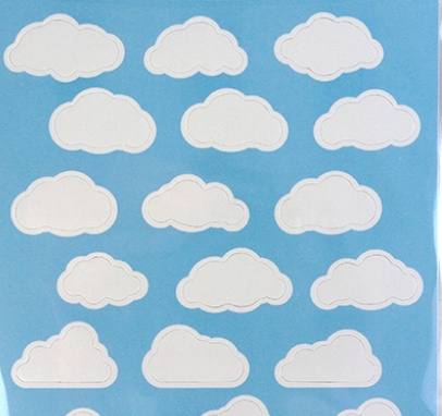 Mini Magnettavlor, Små moln, Självhäftande, 24 st, ELEMENT CLOUD FLEX, Vita i gruppen Förvaring / Förvaringslådor hos SmartaSaker.se (42240)
