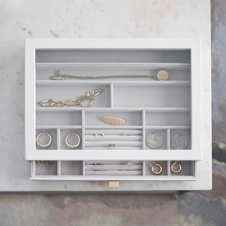 Minibyrå för smycken, 1 låda med glaslock, SUPERSIZE STACKERS DRAWER i gruppen Förvaring / Sovrumsförvaring / Smyckesförvaring hos SmartaSaker.se (42249)