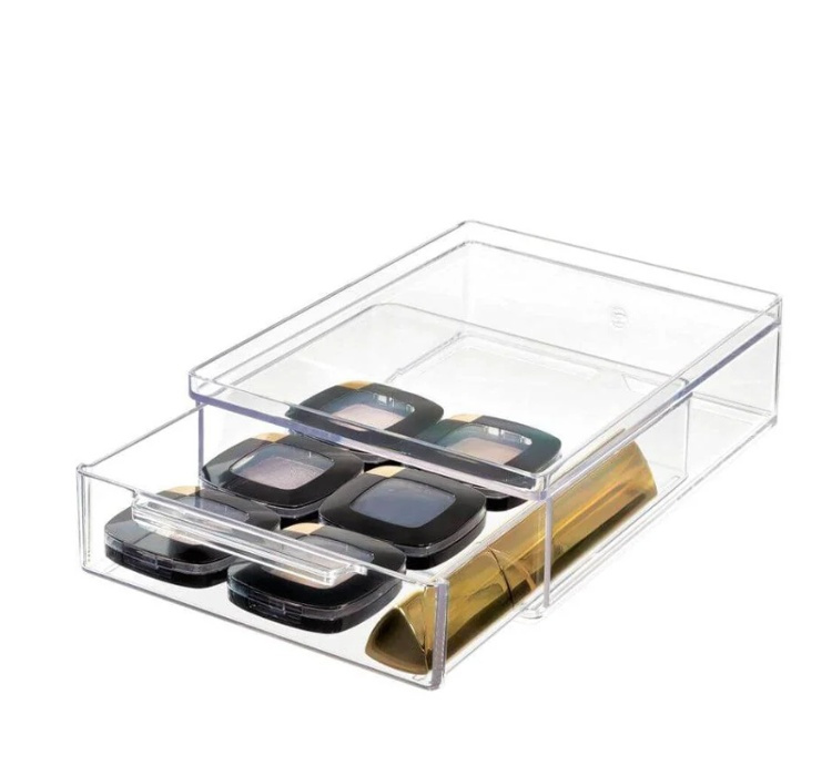 Minibyrå, Stapelbar, Liten, THE HOME EDIT ALL-PURPOSE DRAWER , 13,3 x 17,8 x H 5,1 cm, Klar i gruppen Förvaring / Badrumsförvaring / Sminkförvaring hos SmartaSaker.se (42257)