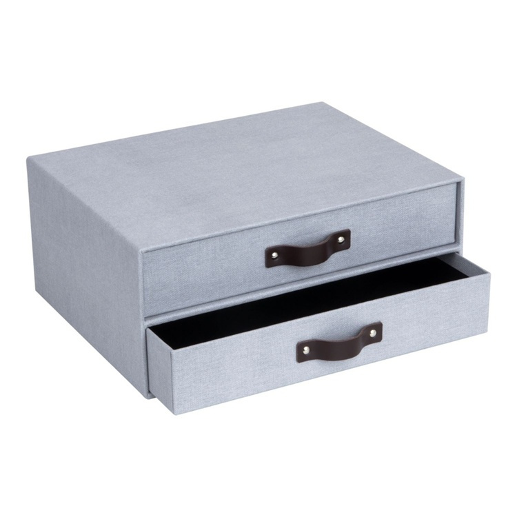 Minibyrå, 2 lådor, BIGSO BIRGER CANVAS, 33 x 25,5 x H 14,5 cm i gruppen Förvaring / Förvaringslådor / BigSo förvaringslådor hos SmartaSaker.se (42261)