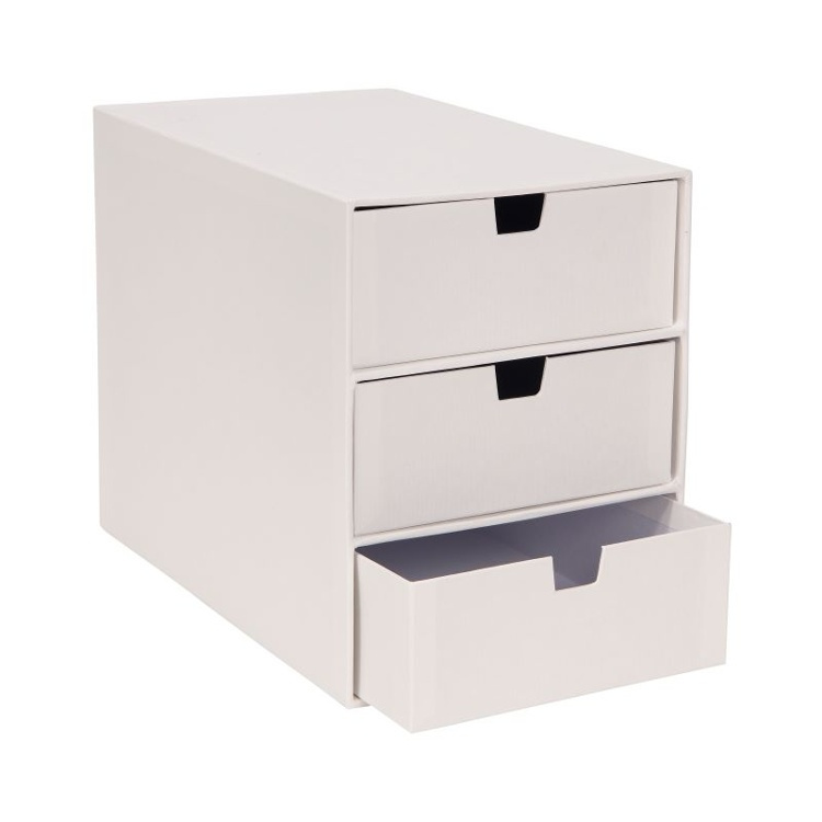 Minibyrå, Liten, BIGSO INGRID, 25,5 x 16 x H 20,5 cm,, Vit i gruppen Förvaring / Förvaringslådor / BigSo förvaringslådor hos SmartaSaker.se (42268)
