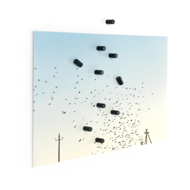 Mini-Magneter, Starka, Stift, 10 st, MAGNUM BLACK, Ø 0,4 x H 0,7 cm , Svarta i gruppen Förvaring / Magneter och självhäftande hos SmartaSaker.se (42276)