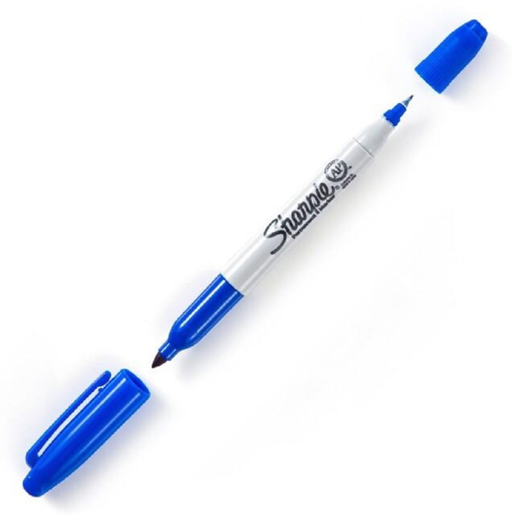 Märkpenna med två spetsar, Permanent SHARPIE TWIN-TIP i gruppen Förvaring / Kontorsmaterial hos SmartaSaker.se (42292)