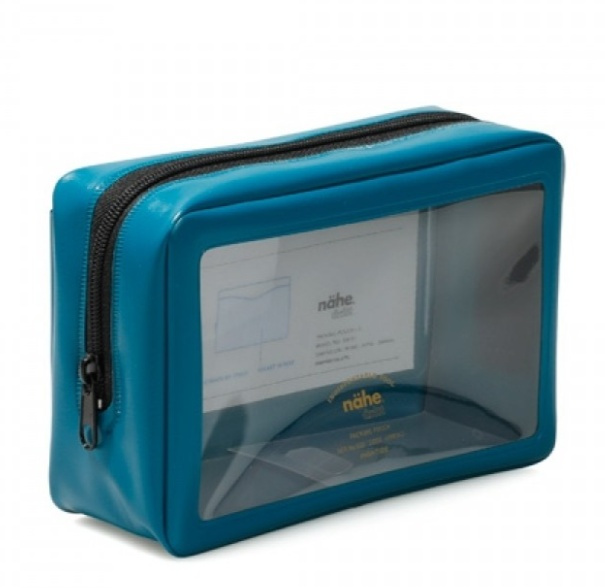 Necessär PACKING POUCH SMALL, 18 x 11cm, Nähe, blå i gruppen Förvaring / Förvaring på resa / Necessärer hos SmartaSaker.se (42301)