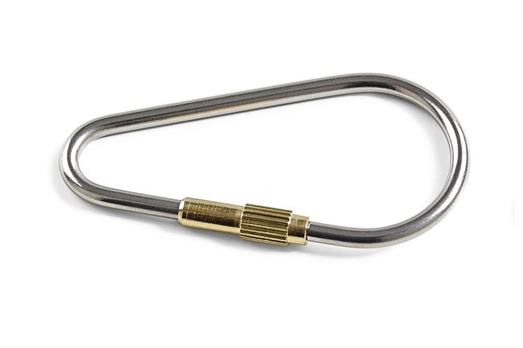 Nyckelringar, 2 st, HABO, 6 x 3 cm, Rostfri / Mässing i gruppen Förvaring / Hallförvaring / Nyckelskåp hos SmartaSaker.se (42310)