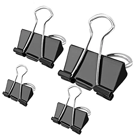 Pappersklämmor, 27 st, FOLDBACK CLIPS MIX, svarta i gruppen Förvaring / Kontorsmaterial hos SmartaSaker.se (42355)