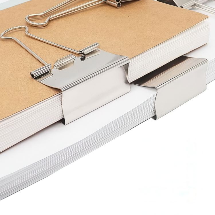 Pappersklämmor, 4 st, FOLDBACK CLIPS XL - 51 mm, Silver i gruppen Förvaring / Kontorsmaterial hos SmartaSaker.se (42356)