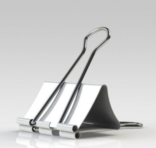 Pappersklämmor, 5 st, FOLDBACK CLIPS XL - 51 mm, Deskstore, vita i gruppen Förvaring / Kontorsmaterial hos SmartaSaker.se (42357)