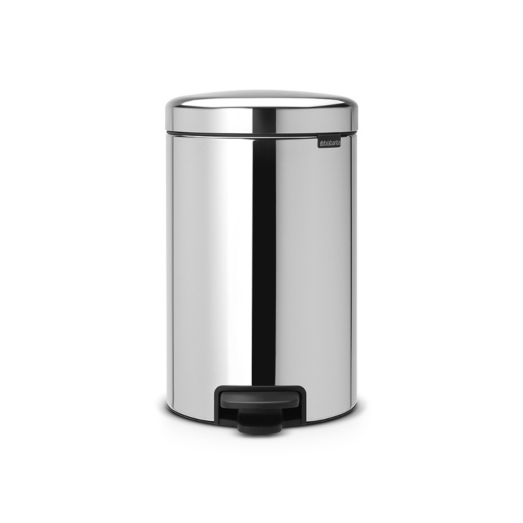 Papperskorg / Pedalhink, 12 L, BRABANTIA NEWICON, Ø 25,1 x H 41,1 cm i gruppen Förvaring / Städförvaring och sopsortering / Sopsortering hos SmartaSaker.se (42366)