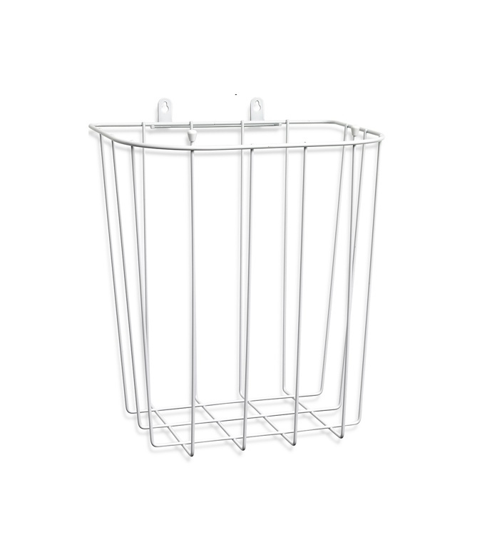 Papperskorg, vägghängd, Liten, BACKSTIGS, 28 x 20 x H 30 cm, vit i gruppen Förvaring / Städförvaring och sopsortering / Sopsortering hos SmartaSaker.se (42390)