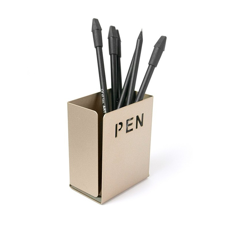 Pennmugg i metall, PEN, 8 x 5 x H 10 cm i gruppen Förvaring / Kontorsmaterial hos SmartaSaker.se (42410)
