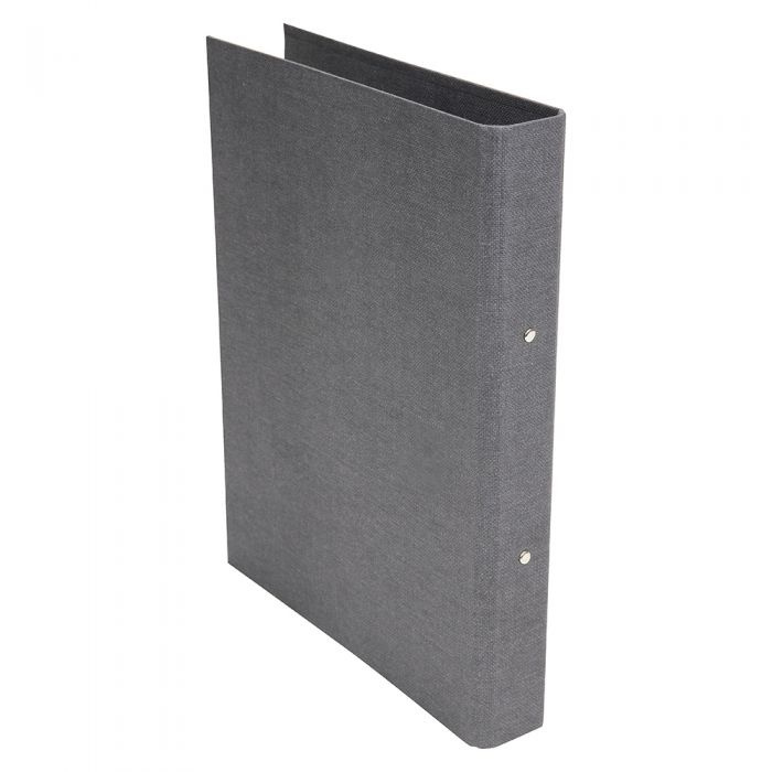 Pärm, BIGSO RINGO CANVAS, Svensk hålstandard, Grå i gruppen Förvaring / Kontorsmaterial hos SmartaSaker.se (42453)