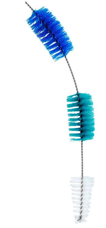 Rengöringsborste för avlopp, flexibel, 3-PHASE DRAIN SPIRAL, Ã˜ 3 x 110 cm, Silver / blå / vit i gruppen Förvaring / Köksförvaring / Diskställ och diskbänk hos SmartaSaker.se (42469)