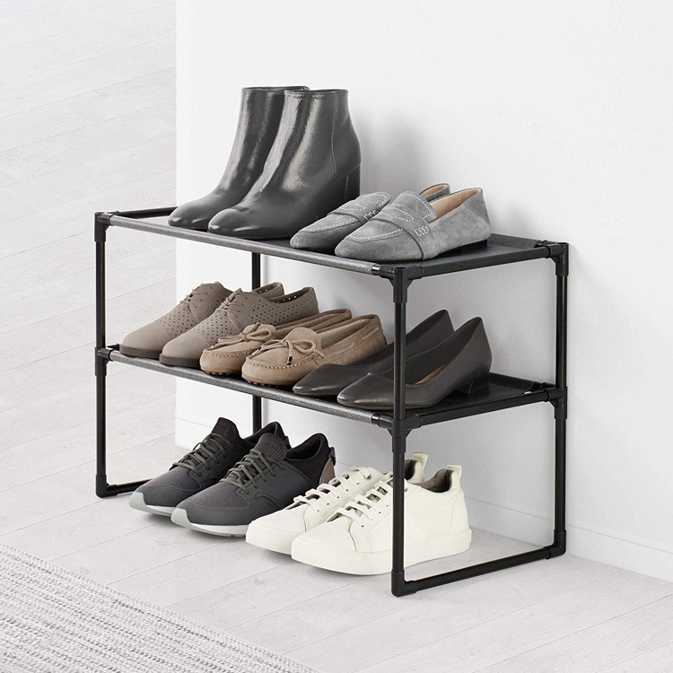 Skohylla för 9 par skor, ZAPATERO, 59 x 28 x H 38 cm, Svart i gruppen Förvaring / Garderobsförvaring / Skoförvaring hos SmartaSaker.se (42555)