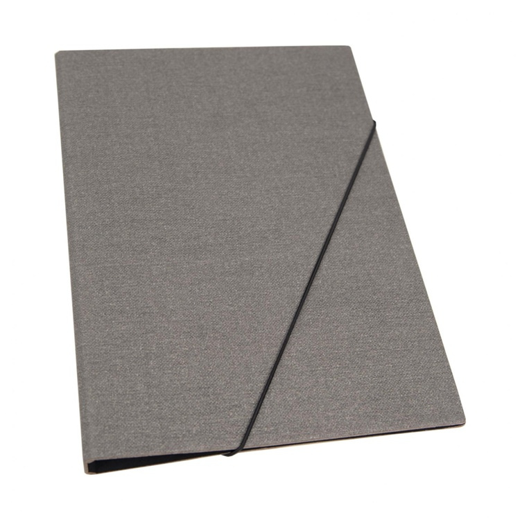 Skrivplatta / Mapp, A4 . BIGSO AMELIE CANVAS, Grå i gruppen Förvaring / Kontorsmaterial hos SmartaSaker.se (42600)