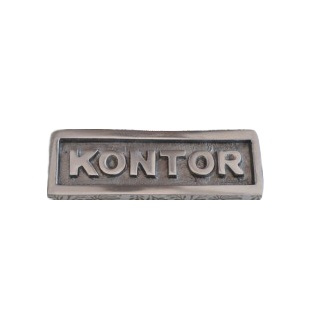 Skylt med ram, KONTOR, 10 x H 3,5 cm, Exmez, Sandgjuten aluminium i gruppen Förvaring / Magneter och självhäftande / Skyltar och etiketter hos SmartaSaker.se (42623)