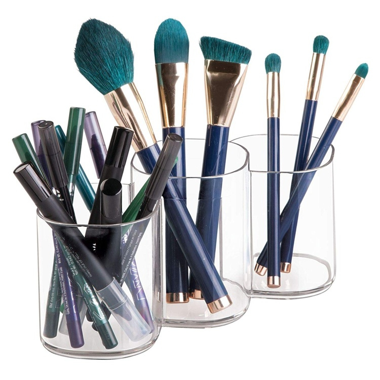 Sminkställ / mugg, 3 fack, COSMETIC TRIO CUP, Klar i gruppen Förvaring / Badrumsförvaring / Sminkförvaring hos SmartaSaker.se (42657)