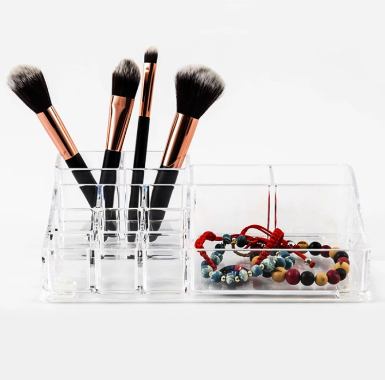 Sminkställ med 14 fack, SELENA ORGANISEUR MAQUILLAGE, 22,3 x 12,7 x H 7 cm, Klar i gruppen Förvaring / Badrumsförvaring / Sminkförvaring hos SmartaSaker.se (42665)