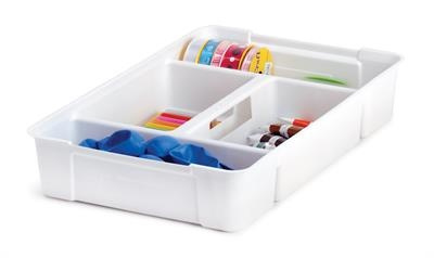 Sorteringsbricka med handtag, SISTEMA STORAGE TABLET, 47,5 x 30 x H9 cm, Vit i gruppen Förvaring / Förvaringslådor hos SmartaSaker.se (42780)