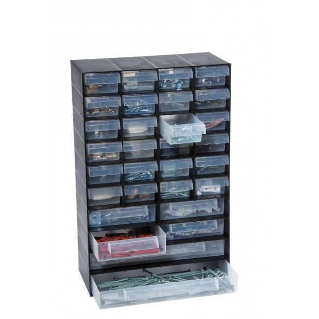Sorteringslåda med 30 lådor, MULTI DRAWER CABINET, 27 x 13 x H 41,5 cm, Garland i gruppen Förvaring / Förråd- och garageförvaring hos SmartaSaker.se (42785)