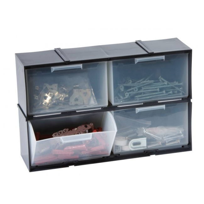 Sorteringslåda med 4 lutande lådor, TILT DRAWER CABINET, 32,5 x 9 x H 20,8 cm, Garland i gruppen Förvaring / Förråd- och garageförvaring hos SmartaSaker.se (42786)