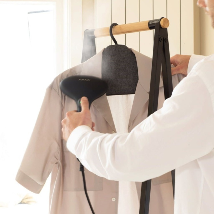 Steaming-Galge BRABANTIA STEAM CLOTHES HANGER, 41,5 x 1,5 x H 22,5 cm , Svart i gruppen Förvaring / Tvätt och tork / Stryktillbehör hos SmartaSaker.se (42811)