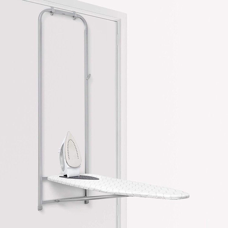 Strykbräda, Över dörr, TABLA DE PLANCHAR ABATIBLE, 110 x 33 cm, Vit / grå i gruppen Förvaring / Tvätt och tork / Stryktillbehör hos SmartaSaker.se (42829)